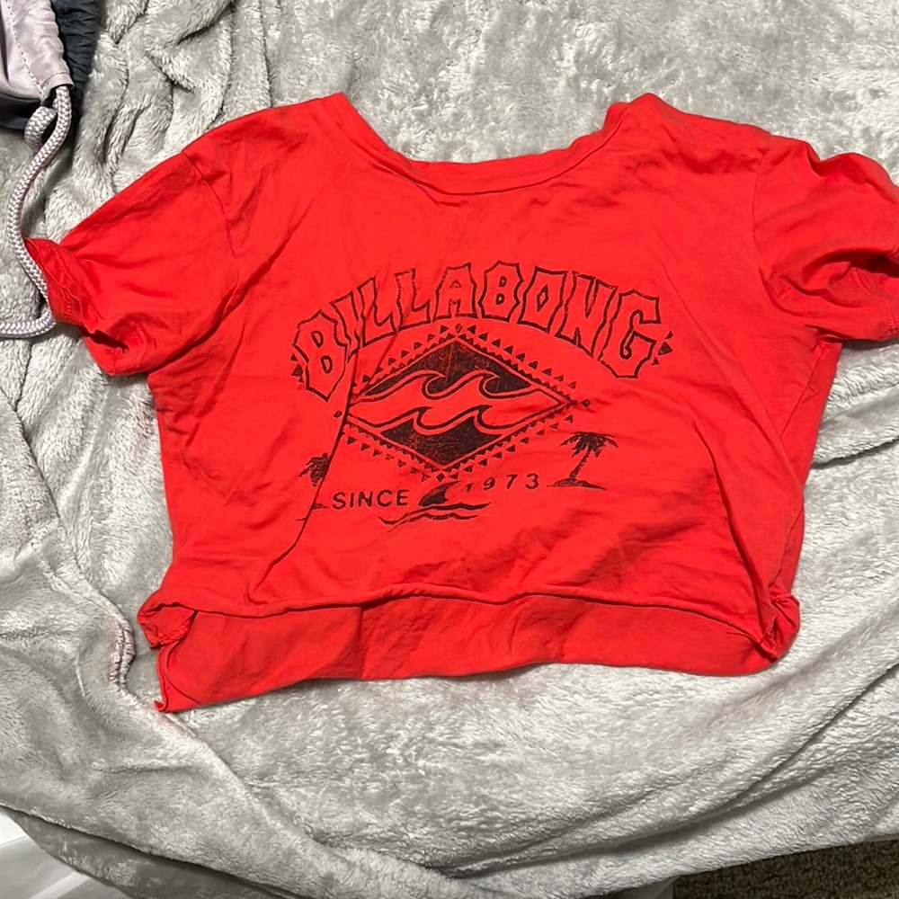 Billabong Red Crop Top